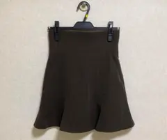 SNIDEL ハイウエストフレアスカショーパン ブラウン