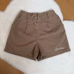 Jenni love レースアップ キュロット ブラウン130cm
