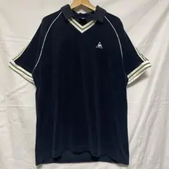 90's日本製古着【ルコック】タオル地プルオーバーシャツ サッカーユニフォームのサムネイル