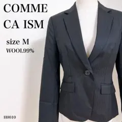 COMME ÇA ISM ウール99% 1ボタンテーラードジャケット ブラック