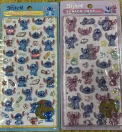 【国内正規品】ボンボンドロップシール　スティッチとエンジェル2枚セット
