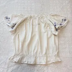 150センチ 半袖　袖フリル　小花柄　トップス　子供　キッズ