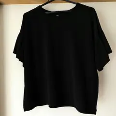UNIQLO ユニクロ♡フレアスリーブT　Lサイズ　黒