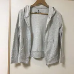 ニコアンド niko and ... ジップパーカー ライトグレー
