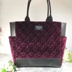 FURLA フルラ トートバッグ ピンク ブラック スエード 大容量 