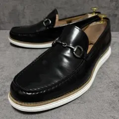 極美品　コールハーン　ビットローファー　ルナグランド　ブラック　本革　1805