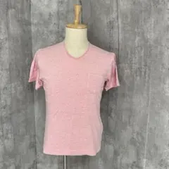 グリーンレーベルリラクシング Vネック　シンプル　カットソー　ポケット付き