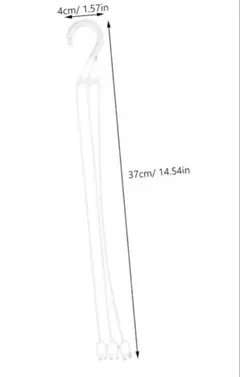 Milisten 白ポットハンガー　30本