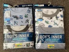 120㎝　恐竜柄 コットンブレンド インナー 長袖