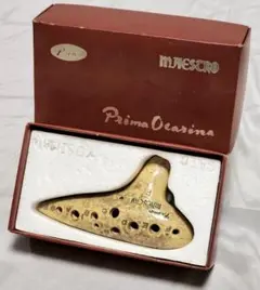 オカリナ　Prima Maestro Ocarina クリーム色　昭和レトロ オカリナ Prima Maestro Ocarina クリーム色 昭和レトロ - メルカリ