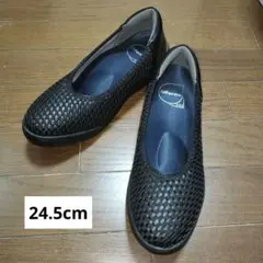 【美品】fitfit メッシュバレエスニーカーLITE ブラック 24.5cmのサムネイル