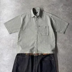 激渋 00s ラルフローレン ポロジーンズ 半袖チェックシャツ 短丈 cboyのサムネイル