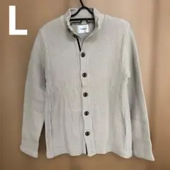 MORGAN ベージュ ニットカーディガン