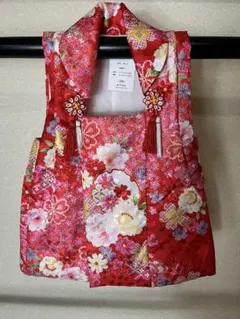 被布　ポリエステル　花柄　身丈48cm w17