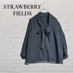 【STRAWBERRY-FIELDS】長袖ブラウス　透け　水玉　ドット柄のサムネイル