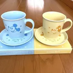 【新品未使用】　ミッキー＆ミニー　　　　　　　カップ＆ソーサー　ペア
