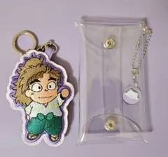 忍たま乱太郎　竹谷八左ヱ門　刺繍キーホルダー　クリアポーチ付き