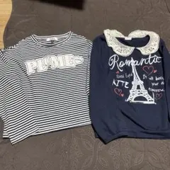 ガールズ長袖シャツ2点セット