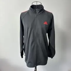 adidas アディダス ジャージ トラックジャケット 黒×赤