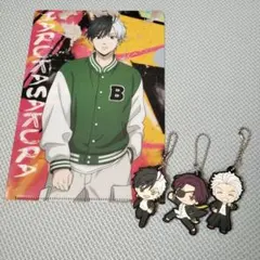 WIND BREAKER 桜遥クリアファイル、ラバーマスコット3個セット
