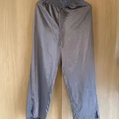 サテン ワイドパンツ