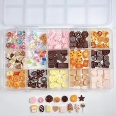 フェイクスイーツ パーツ詰め合わせ クッキー ドーナツ チョコ デコパーツセット