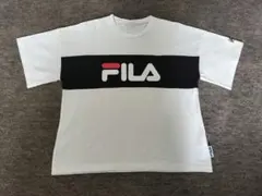FILA Tシャツ ホワイト ブラック ロゴ 150cm フィラのサムネイル