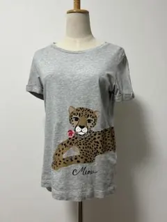 最終セール！kate spade ヒョウ柄 レパード　半袖Tシャツ Meowのサムネイル