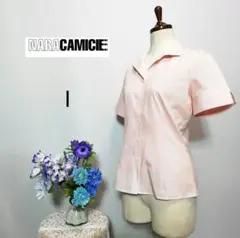 ナラカミーチェ　新品レベル　半袖ブラウス　Мサイズ　ストライプ柄