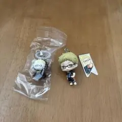 ハイキュー‼︎ 月島蛍　めじるしアクセサリー　クリップ　キーホルダー