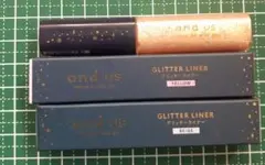 即完売した！and us グリッターライナー YELLOW BEIGE2本セットのサムネイル