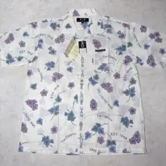 【新品タグ付】VAN JACKET ヴァンアロハ シャツ L 桜 アイビー 白のサムネイル