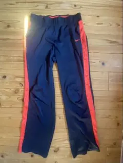 Nike Dri-FIT ジャージパンツ Mサイズ ネイビー/オレンジ