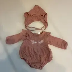ロンパース ボンネット セット