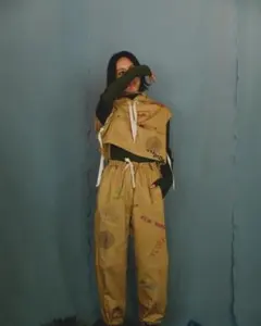 23AW MOI モイ Hand Drawing Hoodie Vest ベスト