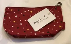 アニエスベー　ポーチ　赤　新品未使用