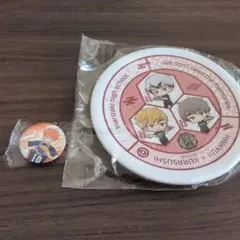 ハイキュー！！くら寿司コラボ　稲荷崎？寿司皿と日向缶バッジセット