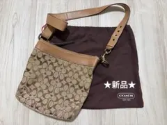 新品 保存袋付★COACH コーチ シグネチャー ショルダーバッグ★のサムネイル
