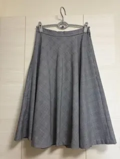 grove チェック柄 フレアスカート L