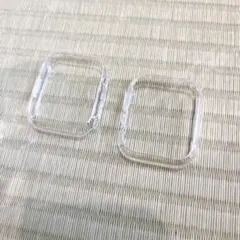 アップルウォッチ ケース フレームカバー 45ミリ クリア