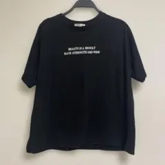 INGNI ロゴ刺繍 半袖Tシャツ ブラックのサムネイル