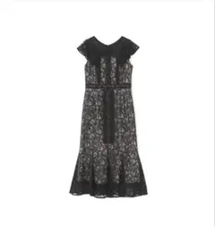 JILLSTUART 総レース マーメイド パーティードレス ブラック