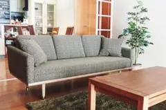 美品・限定値引き】フランネルソファ・FOLKE（フォルケ） 3人掛け