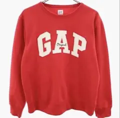 あ*様 00s OLD GAP スウェット ロゴ 赤 古着 Y2K archiv