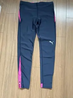 プーマ レディース　レギンス　紺×ピンク　中古　サイズＬ　日本製