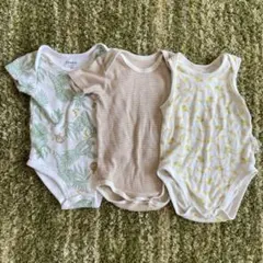 ベビー肌着 3点セット 70cm ロンパース ボディスーツ