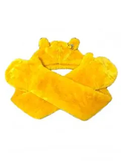 プーさんのマフラーキャップ