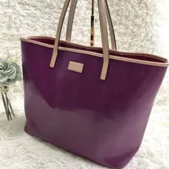 パープル トートバッグ