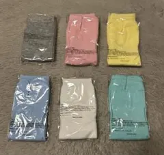 【匿名配送・新品】カラフル足袋（たび）6足セット⭐︎グレー⭐︎ピンク⭐︎黄⭐︎青⭐︎白⭐︎緑