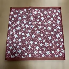 ラルフローレン　花柄 赤 タオルハンカチ